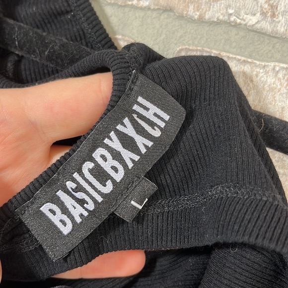 Basic Bxxch Open Back Crop Top- Size L - Picture 4 of 4